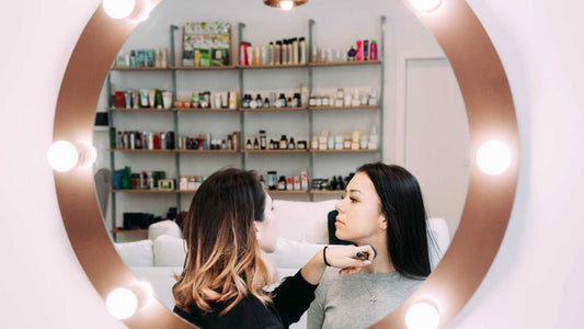 Using LED Mirrors for Precise Makeup Application