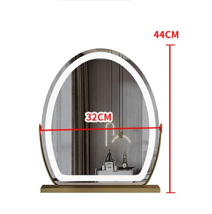 LED Vanity Mirror with Touch Sensor – Dimmable 3-Color Lighted Makeup Mirror for Bedroom