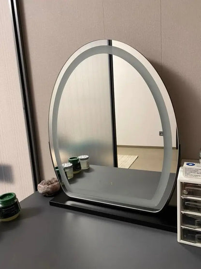 LED Vanity Mirror with Touch Sensor – Dimmable 3-Color Lighted Makeup Mirror for Bedroom