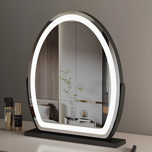 LED Vanity Mirror with Touch Sensor – Dimmable 3-Color Lighted Makeup Mirror for Bedroom