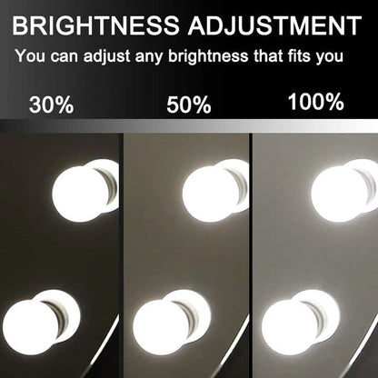 Round Vanity Makeup Mirror with Lights – 3 Color Modes, Detachable 15x Magnification Hollywood Mirror for Bedroom & Dressing Room